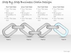 2502 business ppt diagram step by step business chain design powerpoint template