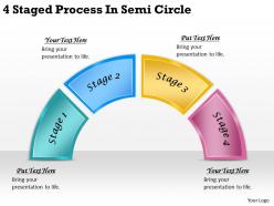 2613 business ppt diagram 4 staged process in semi circle powerpoint template