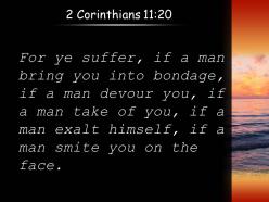 2 corinthians 11 20 you or exploit you or take powerpoint church sermon