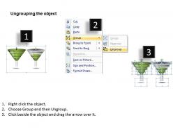 2 different usage funnel diagram