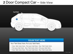 2 door blue car side view powerpoint presentation slides db