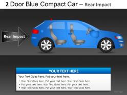 2 door blue car side view powerpoint presentation slides db