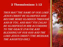 2 thessalonians 1 12 god and the lord jesus christ powerpoint church sermon