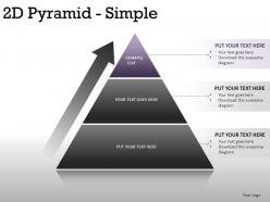 2d pyramid simple powerpoint presentation slides