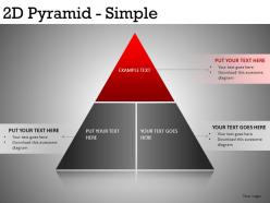 2d pyramid simple powerpoint presentation slides db