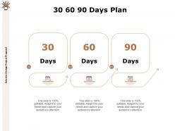 30 60 90 days plan f868 ppt powerpoint presentation slides ideas