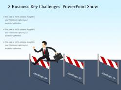 3 business key challenges powerpoint show