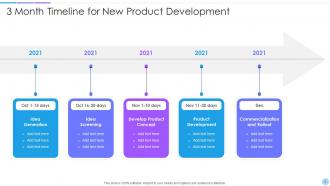 3 Month Timeline Roadmap Powerpoint Ppt Template Bundles