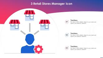 3 Retail Stores Manager Icon