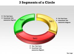 3 segments of a circle powerpoint slides templates infographics images 1121