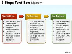 3 steps text box diagram 2