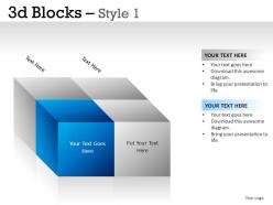 3d blocks style 1 powerpoint presentation slides