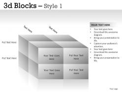 3d blocks style 1 powerpoint presentation slides