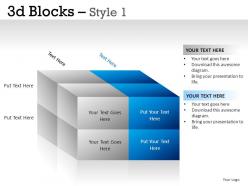 3d blocks style 1 powerpoint presentation slides