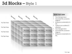 3d blocks style 1 powerpoint presentation slides