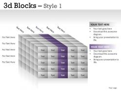 3d blocks style 1 powerpoint presentation slides