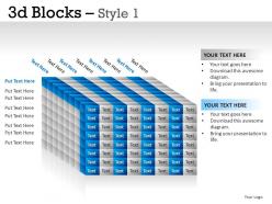 3d blocks style 1 powerpoint presentation slides