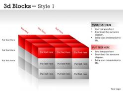 3d blocks style 1 ppt 14