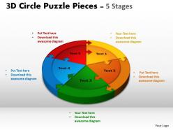 12036125 style puzzles circular 5 piece powerpoint presentation diagram infographic slide