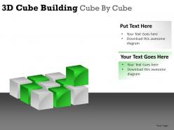 3d cube building cube by cube powerpoint presentation slides