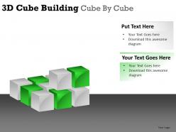 3d cube building cube by cube powerpoint presentation slides