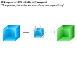 3d cubes broken style 1 powerpoint presentation slides