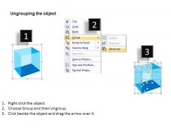 3d cubes in semicircle 1 powerpoint presentation slides