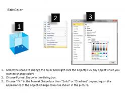 3d cubes in semicircle 1 powerpoint presentation slides