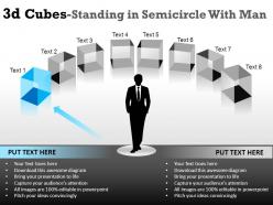 3d cubes in semicircle 2 powerpoint presentation slides