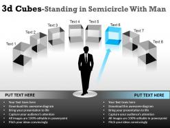 3d cubes in semicircle 2 powerpoint presentation slides