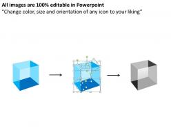 3d cubes in semicircle 2 powerpoint presentation slides