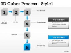 3d cubes process style 1 powerpoint presentation slides