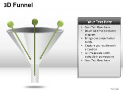 3d funnel powerpoint presentation slides