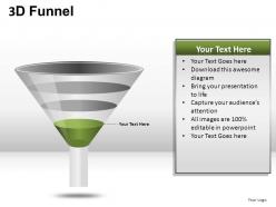 3d funnel powerpoint presentation slides