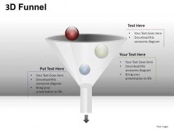 3d funnel powerpoint presentation slides