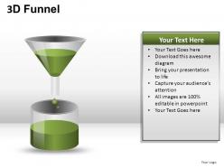 3d funnel powerpoint presentation slides