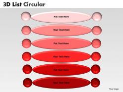 3d list circular diagram 4