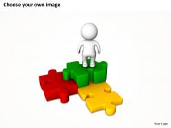 3d man found the solution business strategy ppt graphics icons