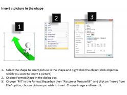 3d man walking on the success arrow strategy marketing ppt graphics icons