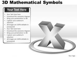 3d mathematical symbols powerpoint presentation slides