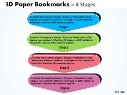 3d paper bookmarks 4 stages 2