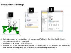 3d persons on world map ppt graphics icons powerpoint