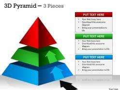 44387599 style layered pyramid 3 piece powerpoint presentation diagram infographic slide