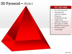 60703471 style layered pyramid 1 piece powerpoint presentation diagram infographic slide