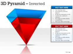 3d pyramid inverted powerpoint presentation slides