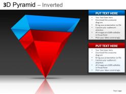 3d pyramid inverted powerpoint presentation slides db