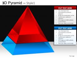 3d pyramid style1 powerpoint presentation slides db