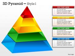 28142189 style layered pyramid 4 piece powerpoint presentation diagram infographic slide