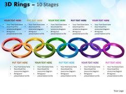 3d rings 10 stages powerpoint templates 1