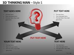 3d thinking man style 1 powerpoint presentation slides db